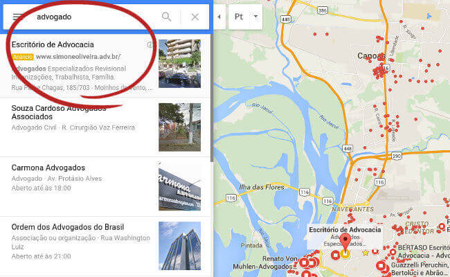 Adwords Express no Google Maps