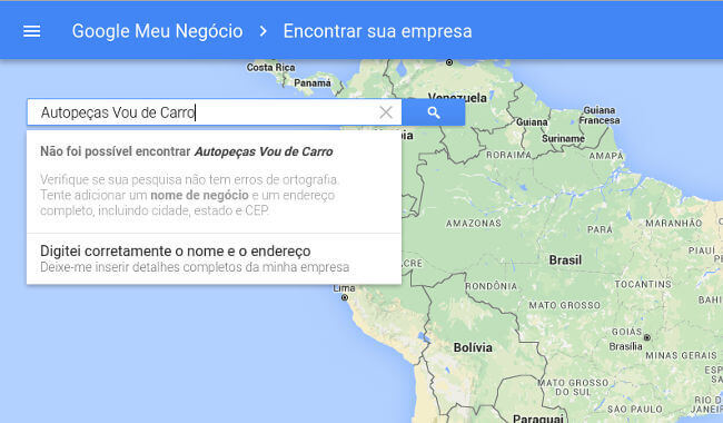 aparecer no google maps - passo 1