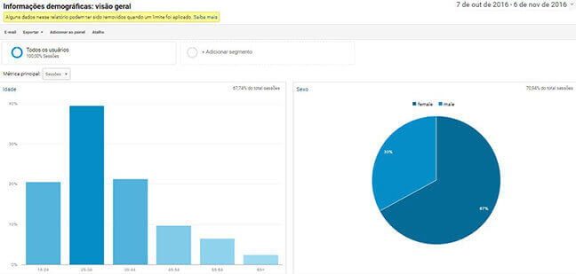 Analytics - Informações Demográficas