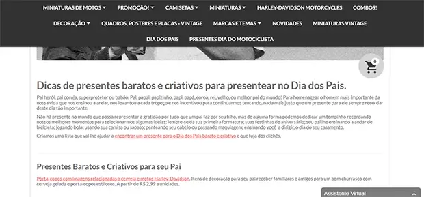 Site Machine Cult no Dia dos Pais