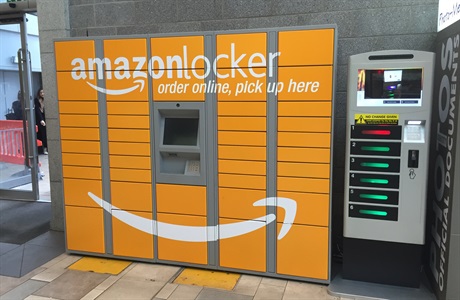 Armário para receber compras da Amazon Locker
