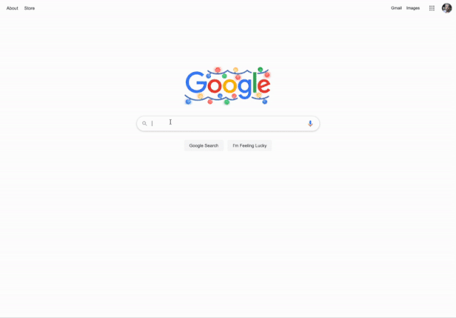 Exemplo de uso do novo preenchimento automático do Google