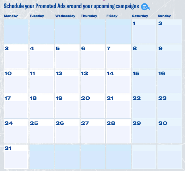 Template para documentar os anúncios veiculados no Twitter no 2022 Twitter Planner