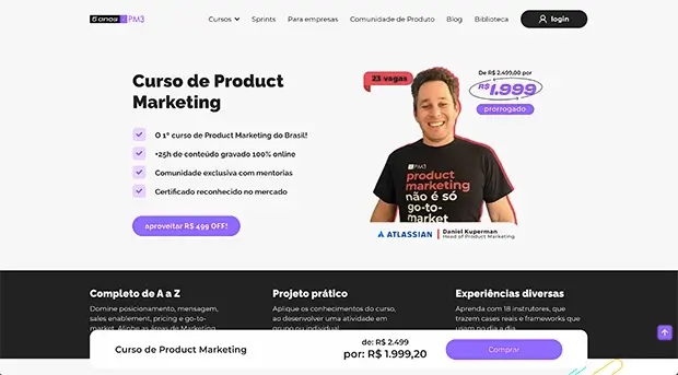 Curso de Product Marketing Manager da PM3