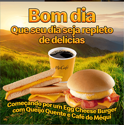 Exemplo de produto do McDonald 's