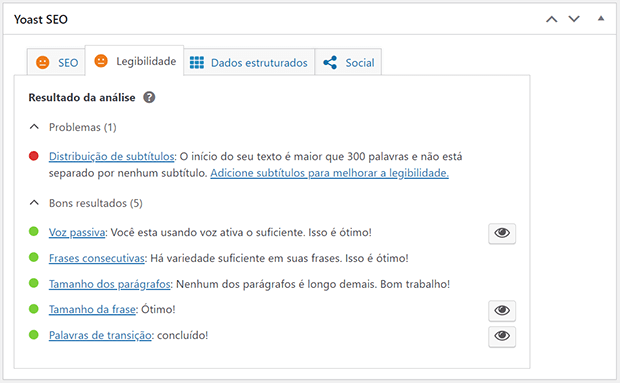 Legibilidade Ruim do Yoast SEO no WordPress