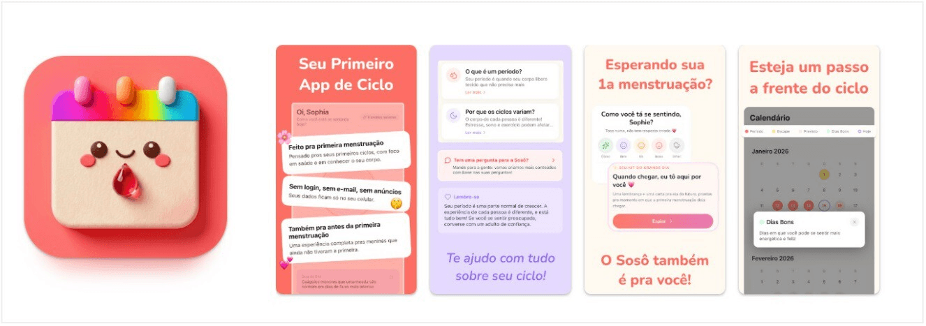 Sosô é um rastreador de ciclo menstrual